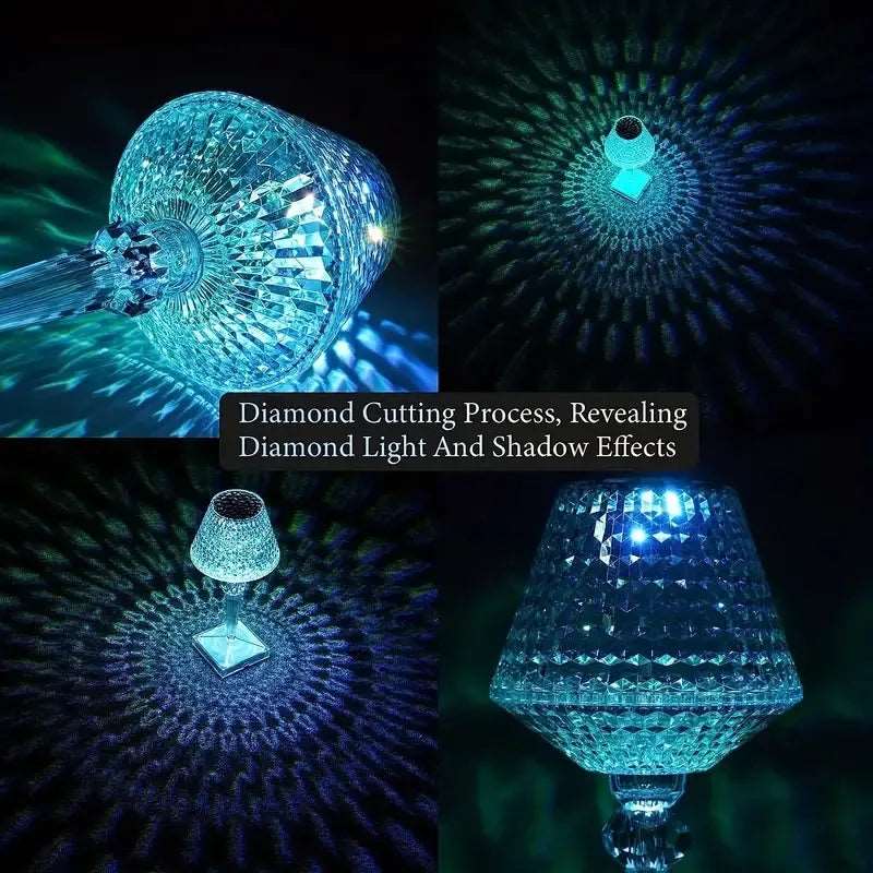 Diamond table lamp