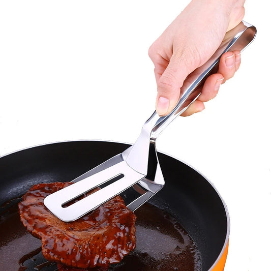 Metallic food tongs