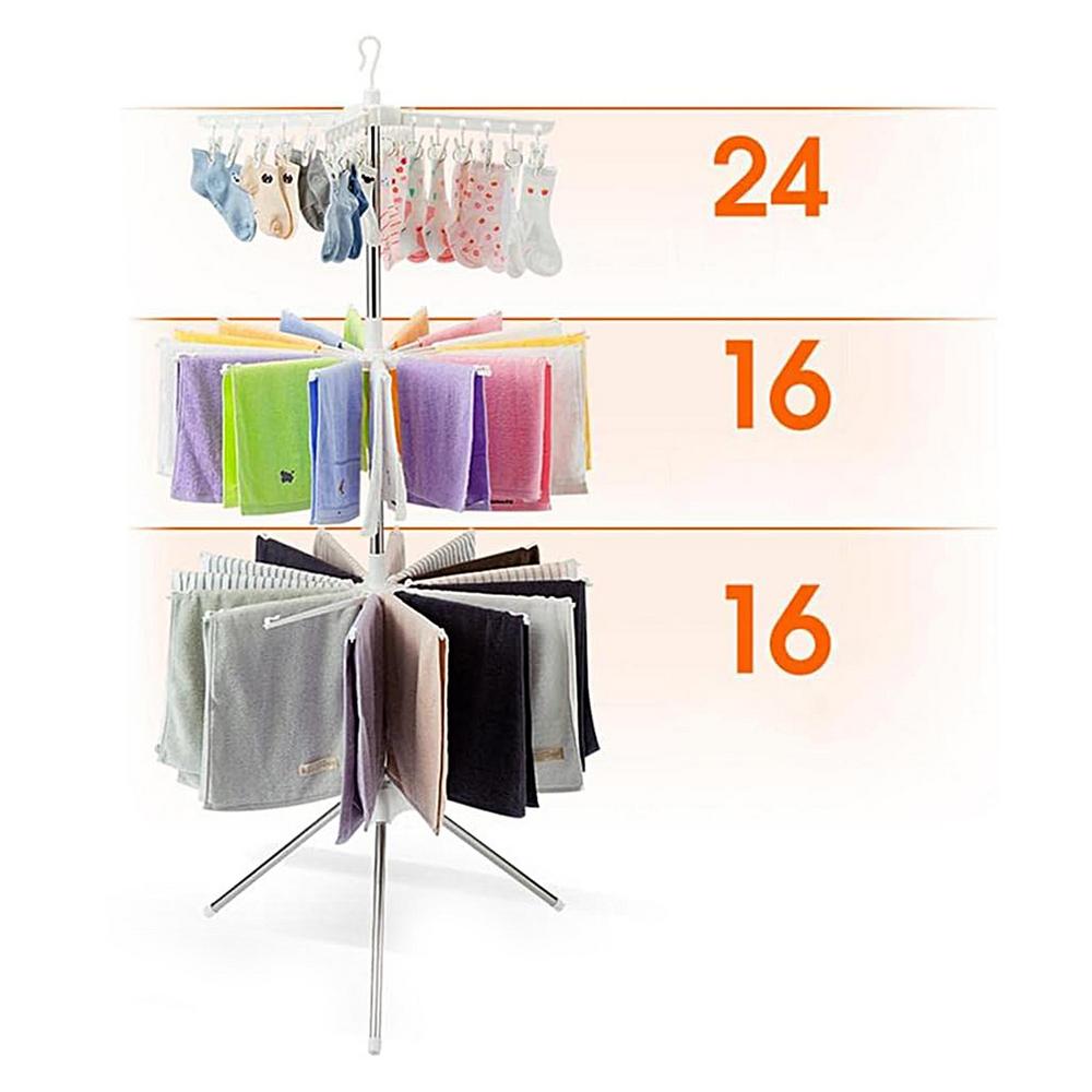 Expandable clothes drying rack