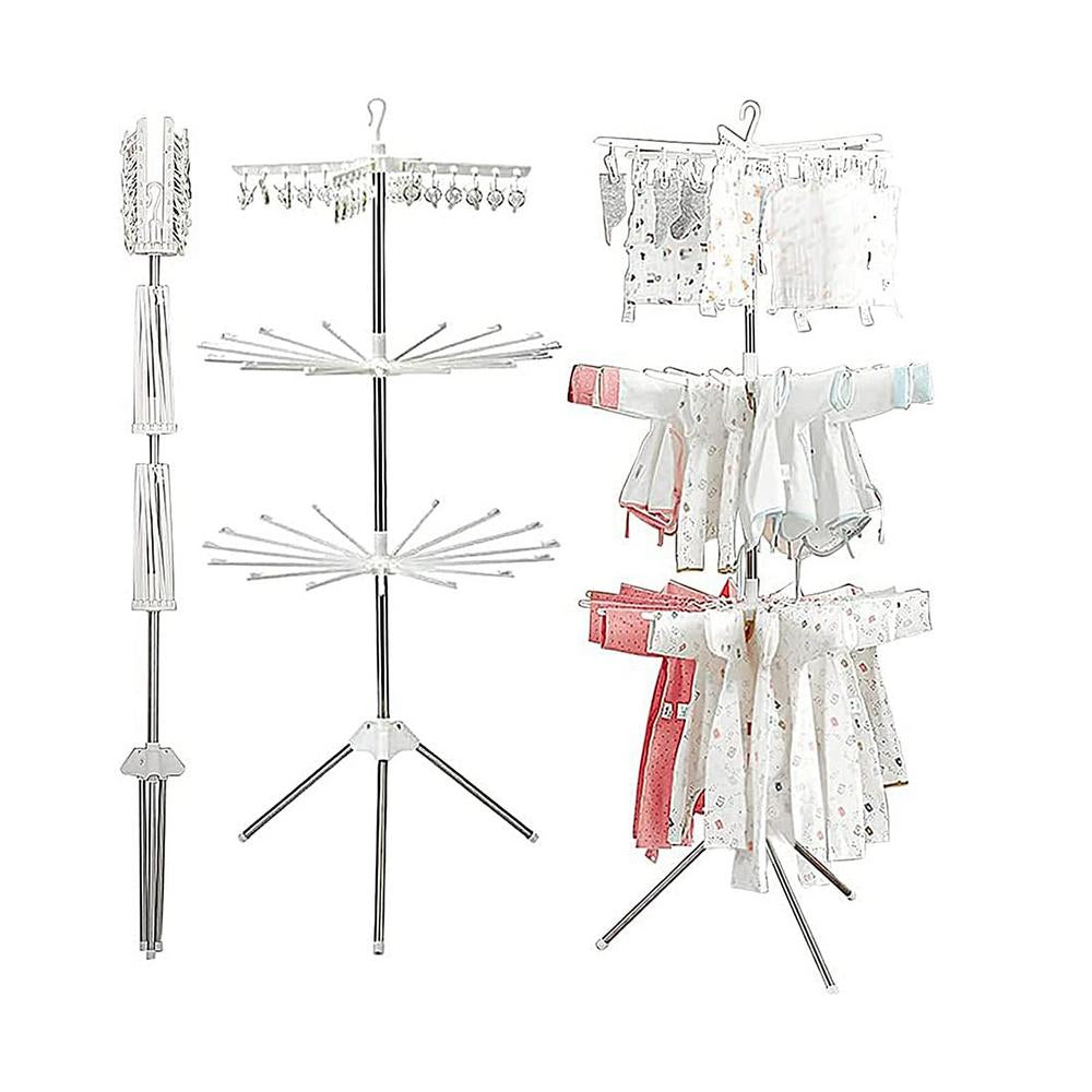 Expandable clothes drying rack