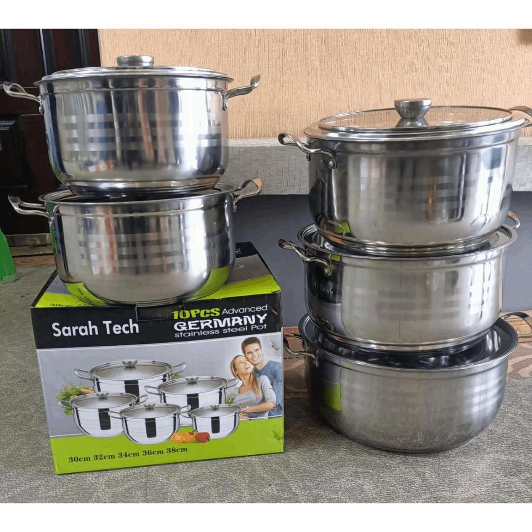 10pcs Germany stainless steel pot - MASTER SUPPLIES