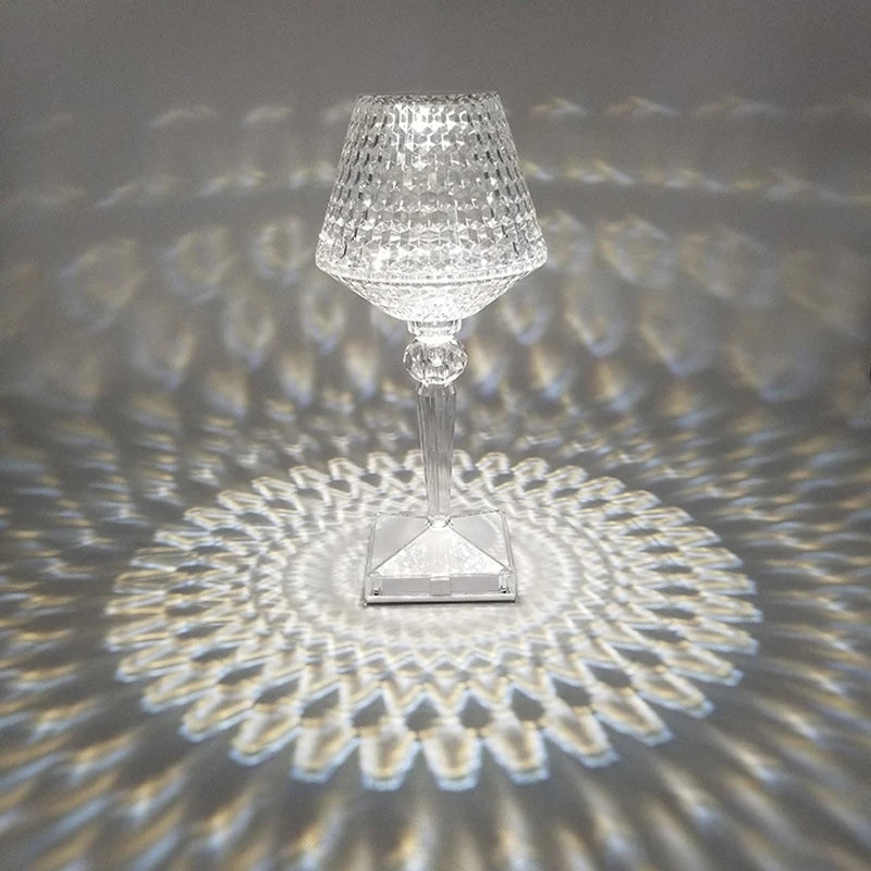 Diamond table lamp