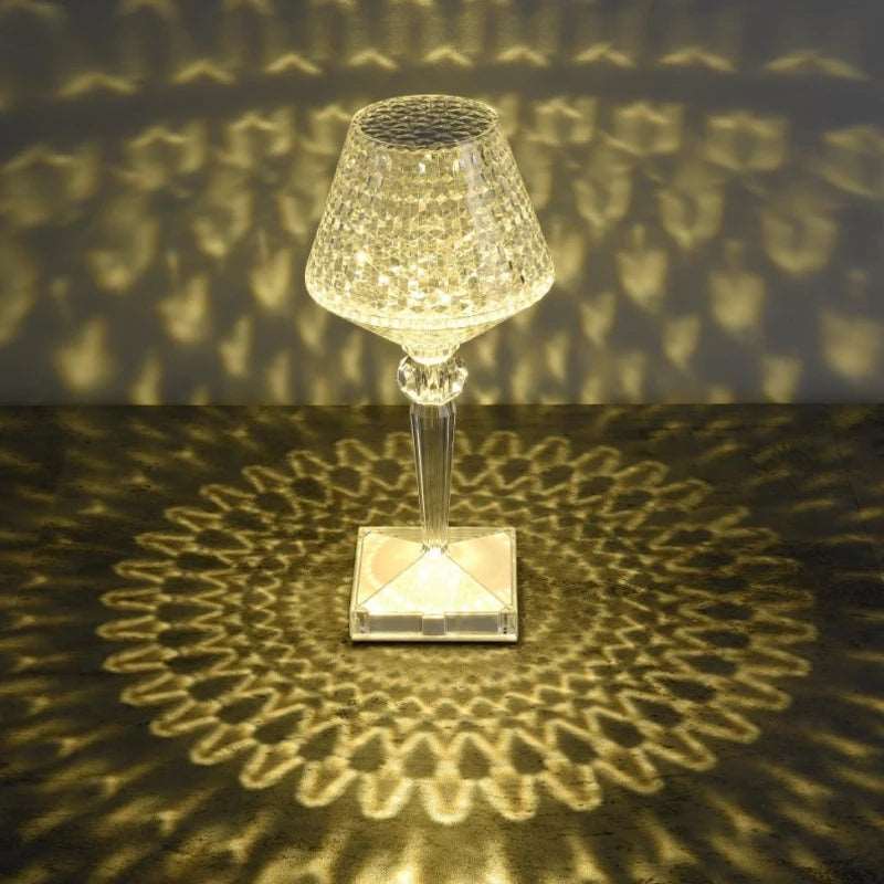 Diamond table lamp