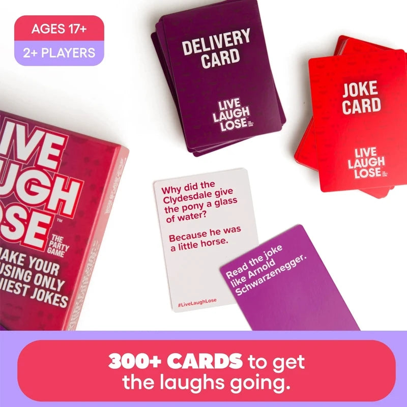 LIVE-LAUGH-LOSE CARD GAME