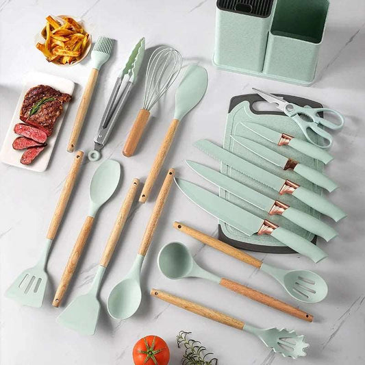 19pc executive silicone spoon set