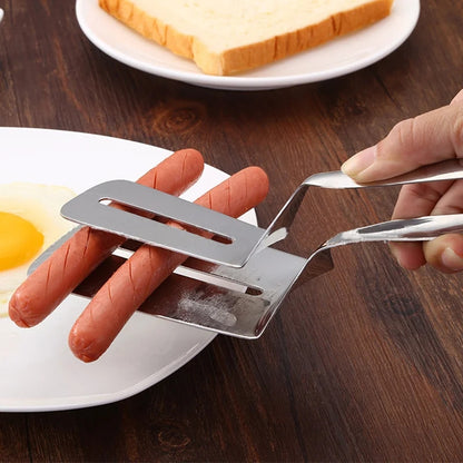 Metallic food tongs