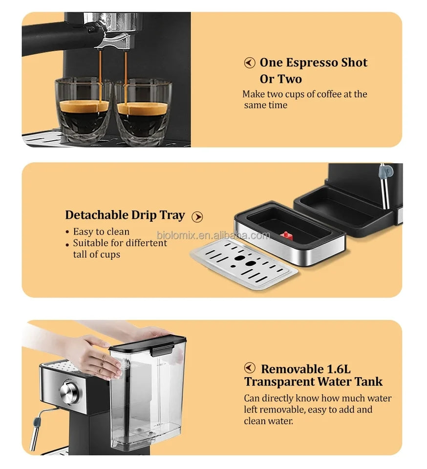 Espresso coffee machine