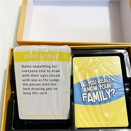 know your Family card game