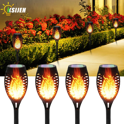 6 LED solar flame lamp(40cm)