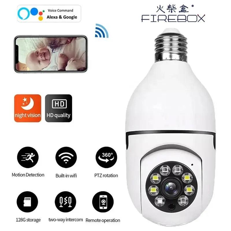 Cctv camera wifi bulb