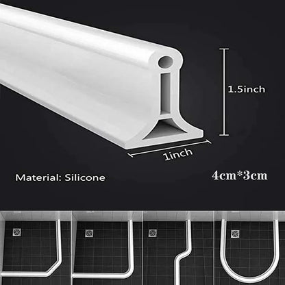 Silicone water retaining strip