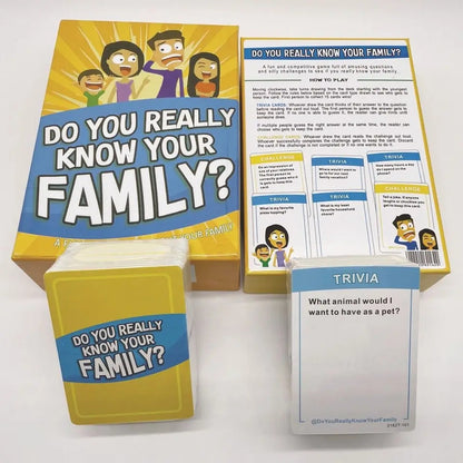 know your Family card game