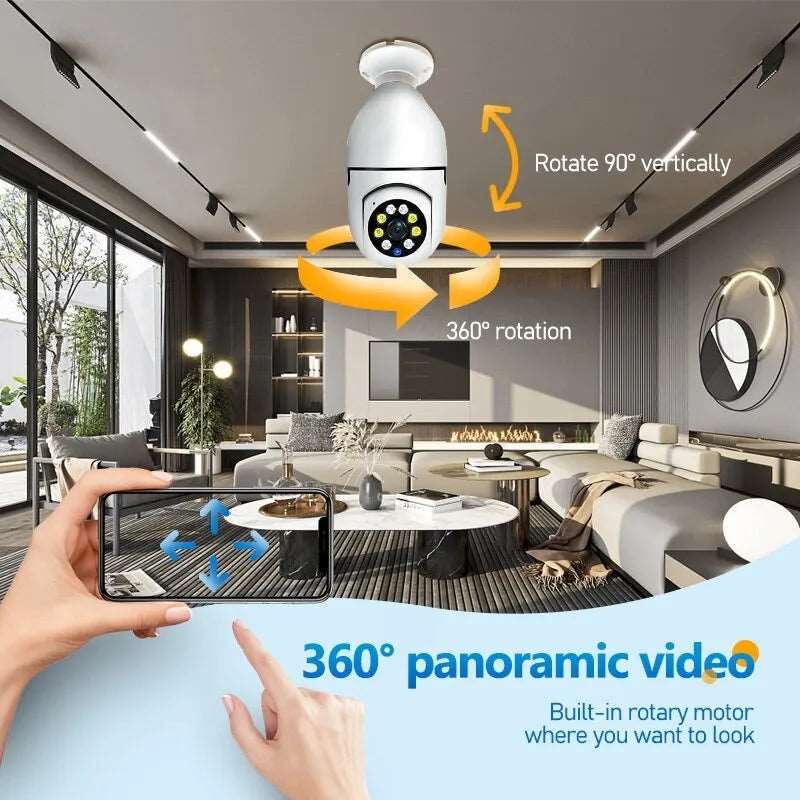 Cctv camera wifi bulb