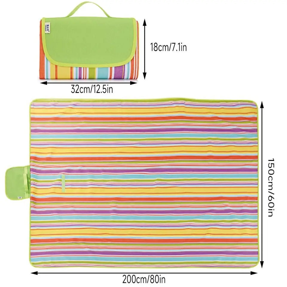 Foldable picnic mat