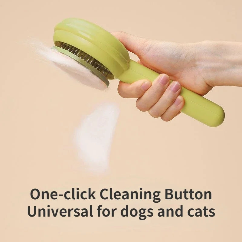 Self cleaning pet comb