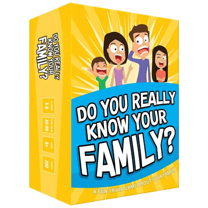 know your Family card game