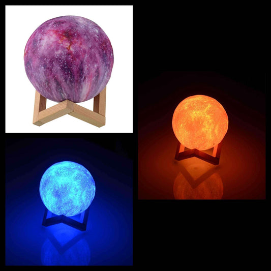 3D moon night light with stand - MASTER SUPPLIES