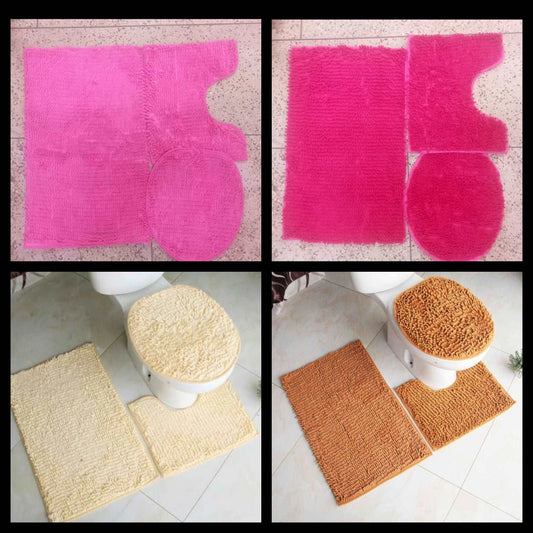 3pcs Non slip, absorbent microfiber bathroom mat - MASTER SUPPLIES