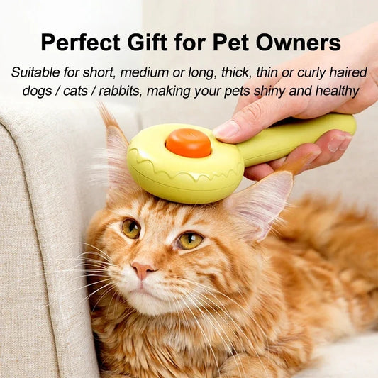 Self cleaning pet comb