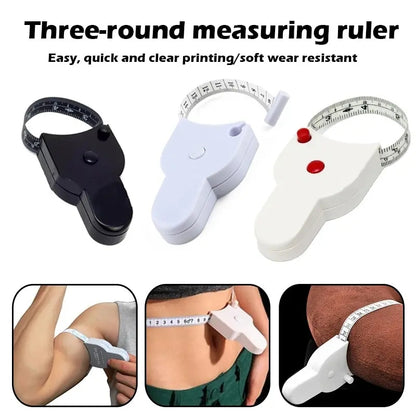 Retractable waist measurement tape