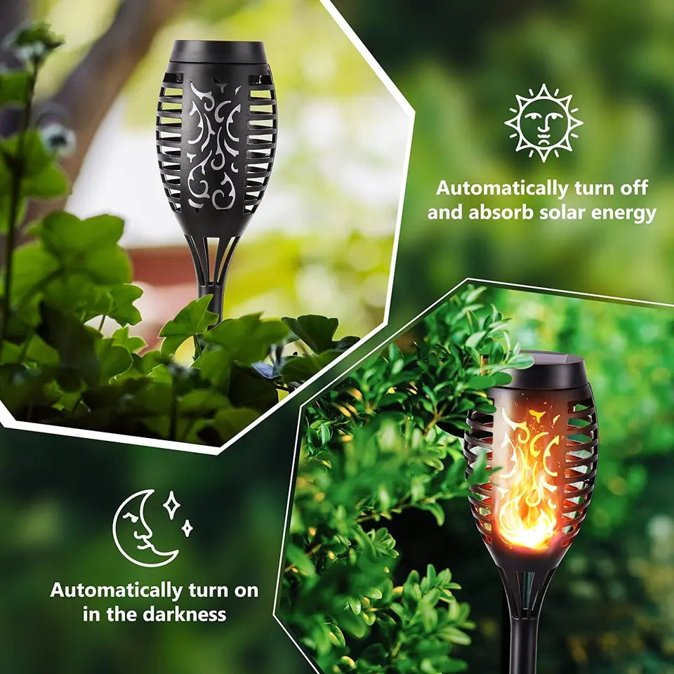 6 LED solar flame lamp(40cm)