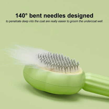 Self cleaning pet comb