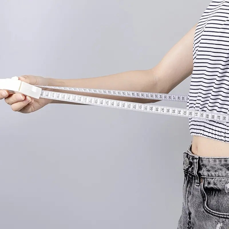 Retractable waist measurement tape