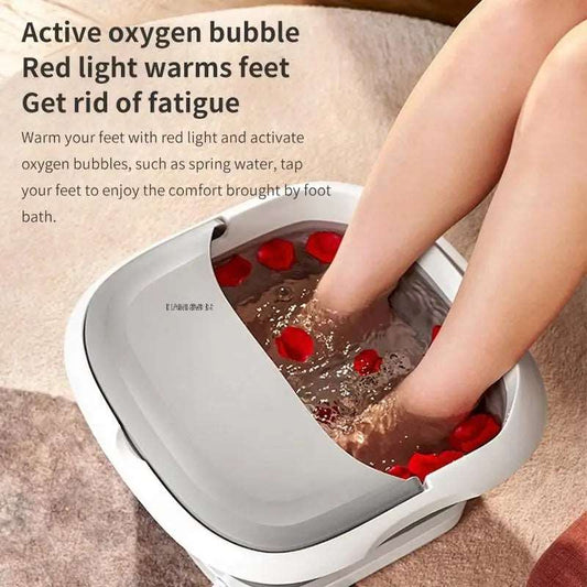 Electric folding footbath