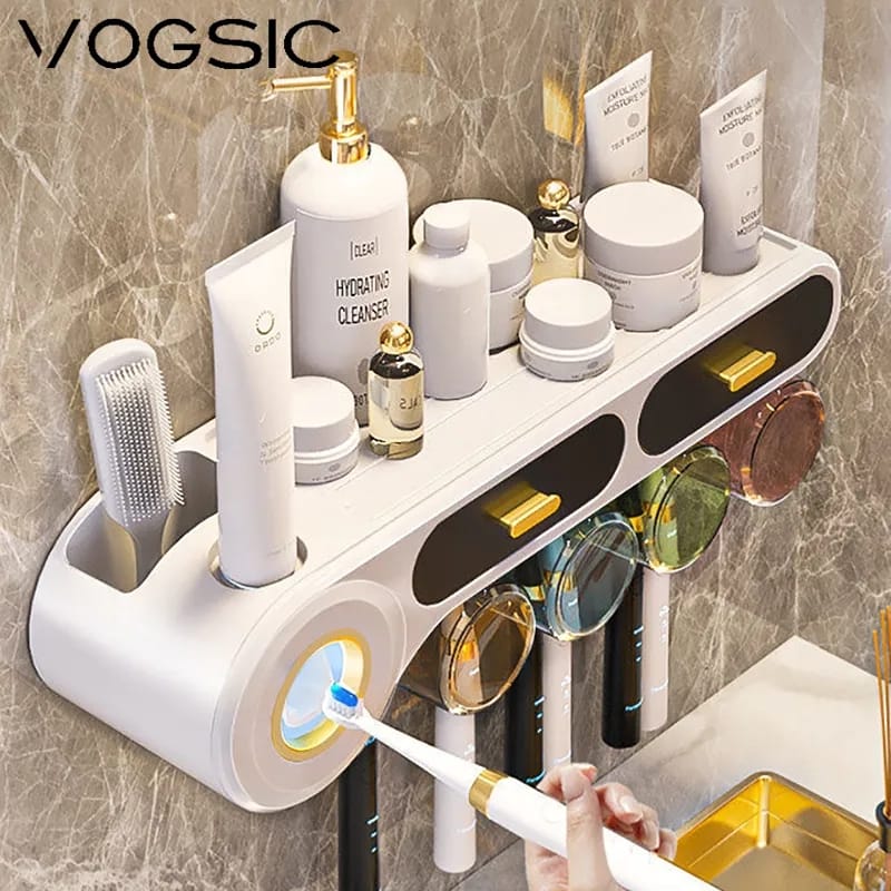 Wall Mounted Self-adhesive Bathroom organizer