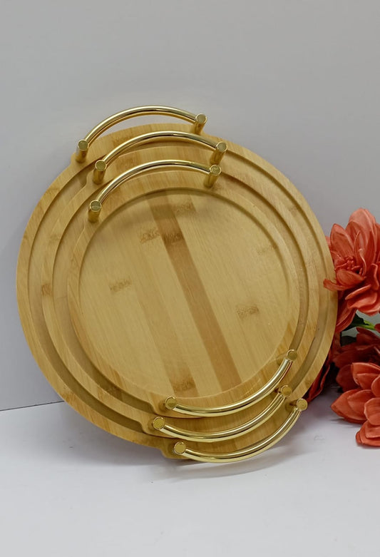 Bamboo tray set