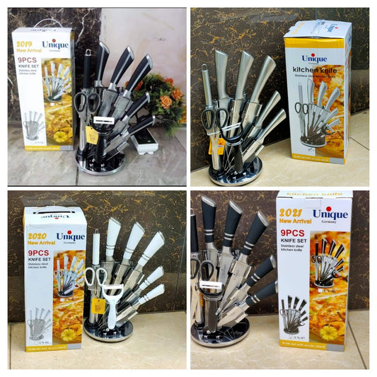 9PCs unique knives set