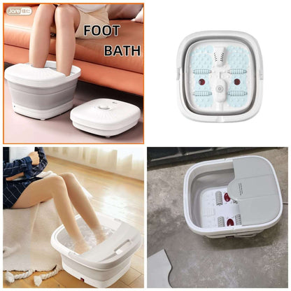 Electric folding footbath