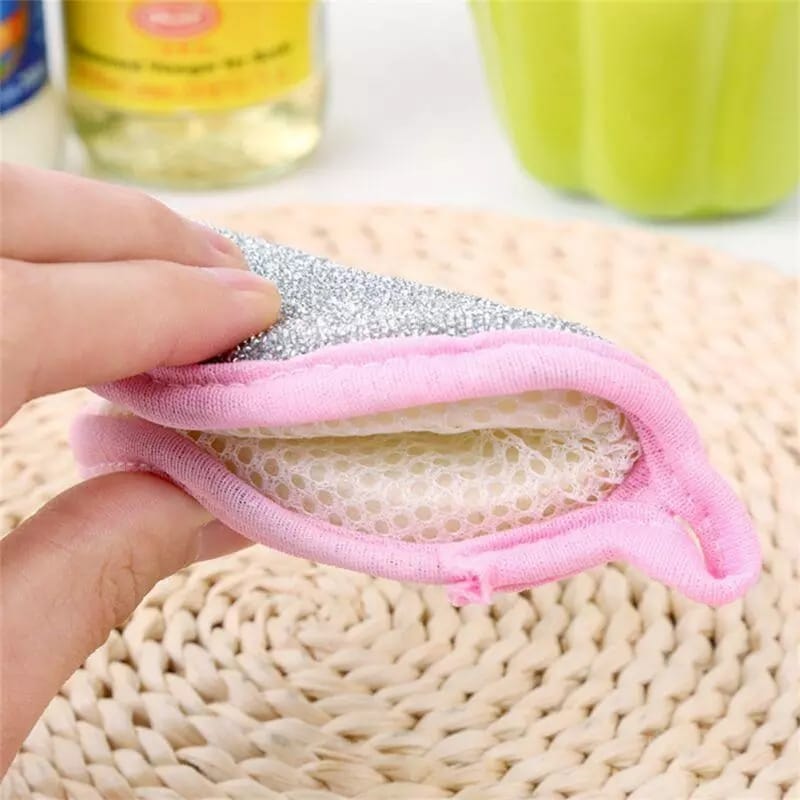 5Pcs Double Side Dishwashing Sponge