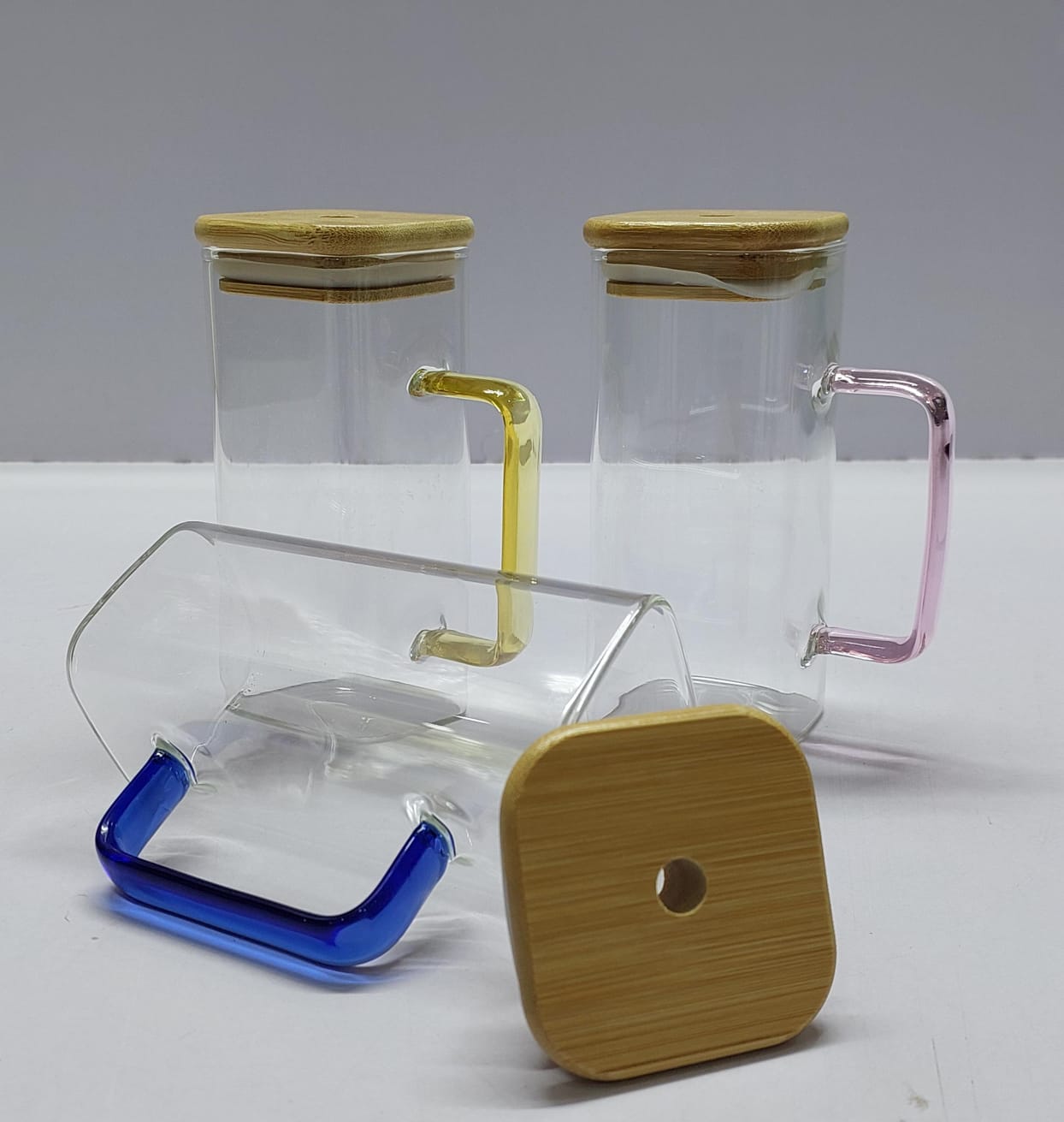 Square glass mug(380ml)