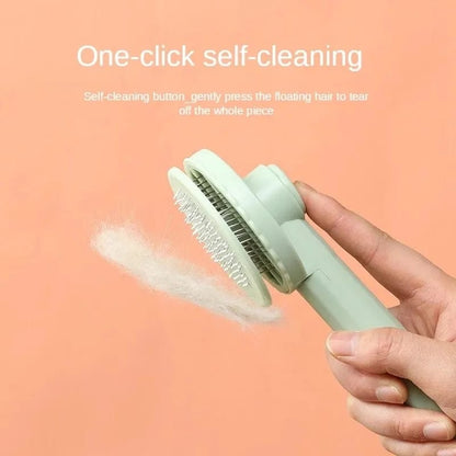 Self cleaning pet comb