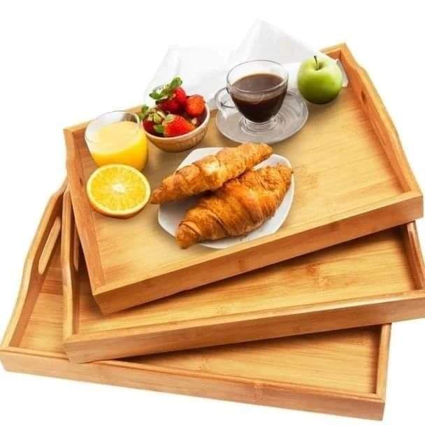 bamboo trays(3 pcs)