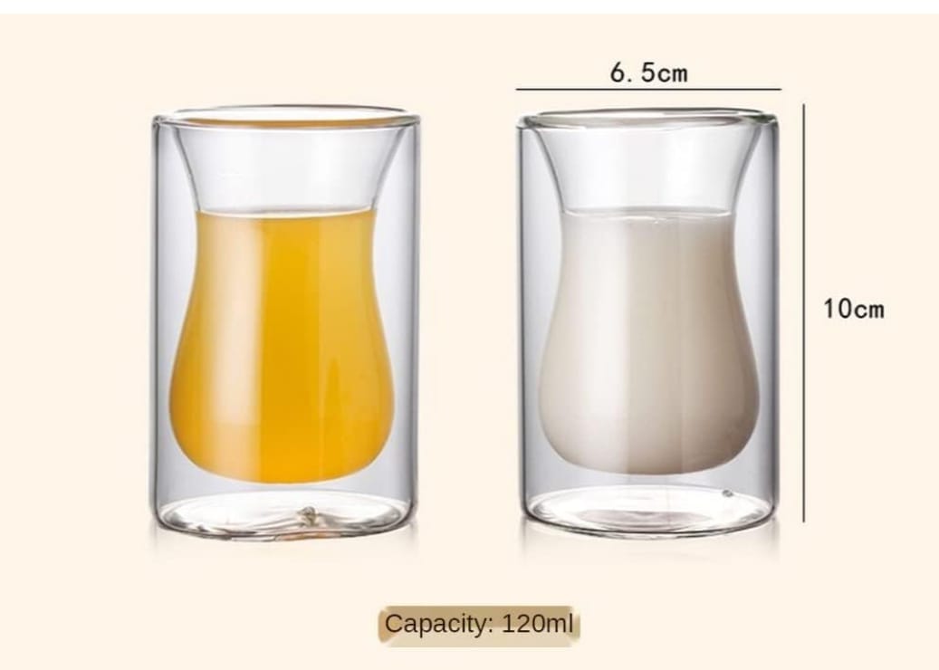 Double wall Coffee Cup / glass (2 pcs)