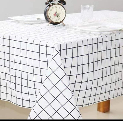 Cotton Linen 6-seater dining table cloth