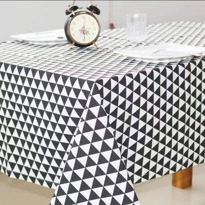 Cotton Linen 6-seater dining table cloth