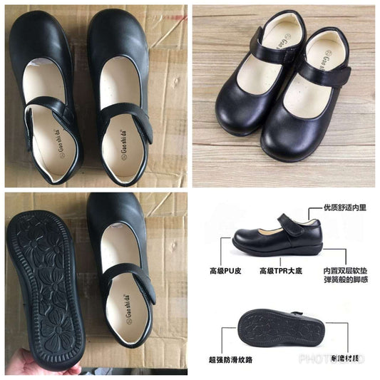 Girls leather school shoes