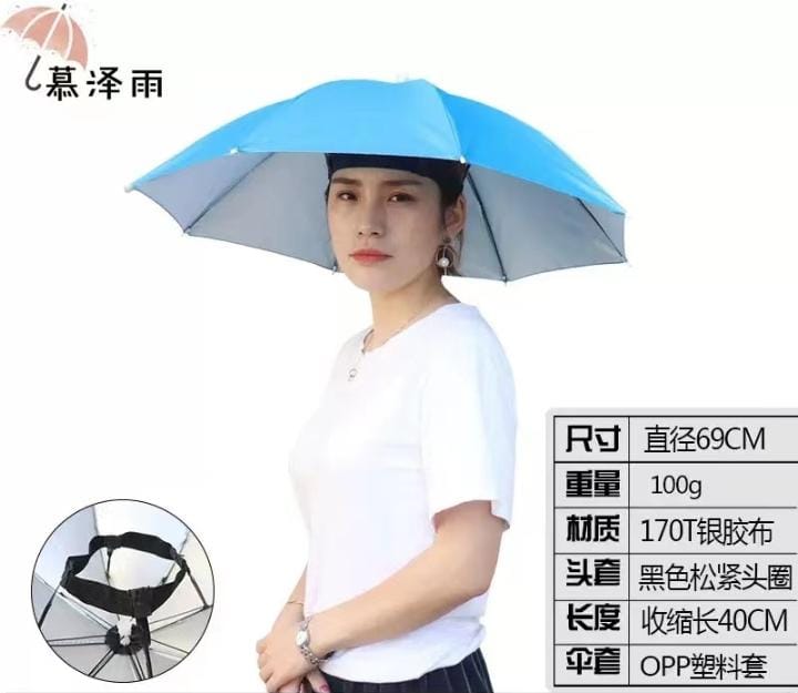 Practical umbrella hat