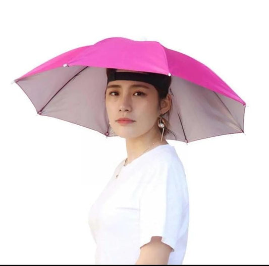 Practical umbrella hat
