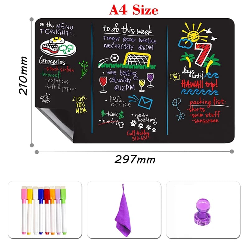 A3 fridge Magnetic planner