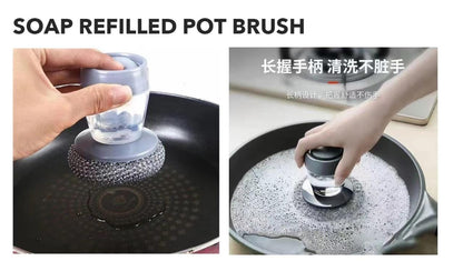 Automatic soap scouring pot(2 pieces)