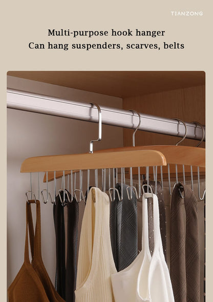 Wooden hanger organizer(2 pcs)