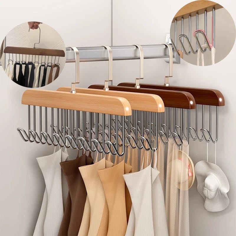 Wooden hanger organizer(2 pcs)