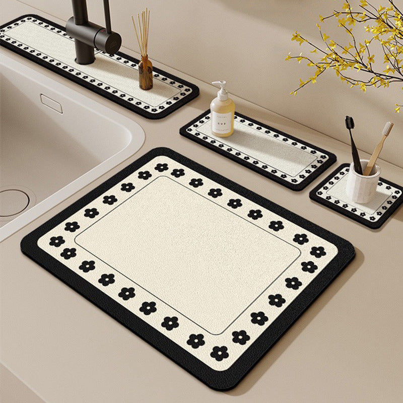 Anti splash kitchen sink mat set