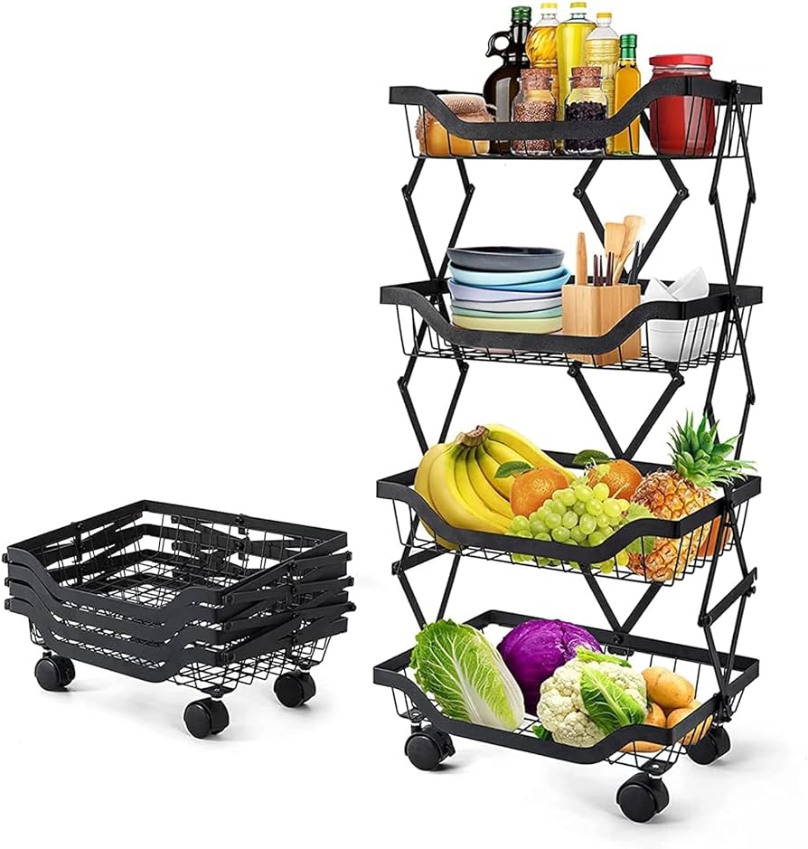 4 tier foldable rack