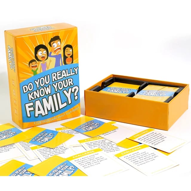 know your Family card game