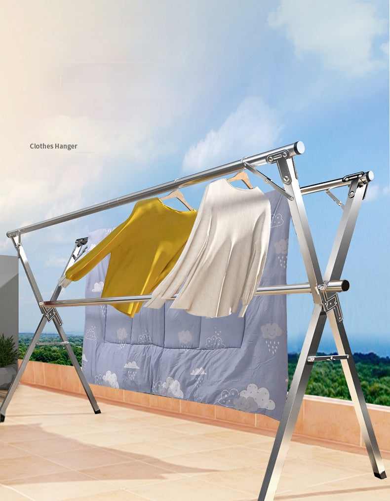 Foldable Indoor Balcony Clothes Rack